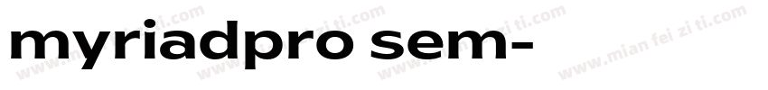 myriadpro sem字体转换